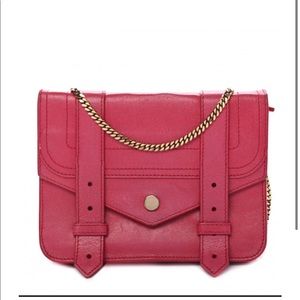 Proenza Schouler Raspberry PS1 wallet on a chain